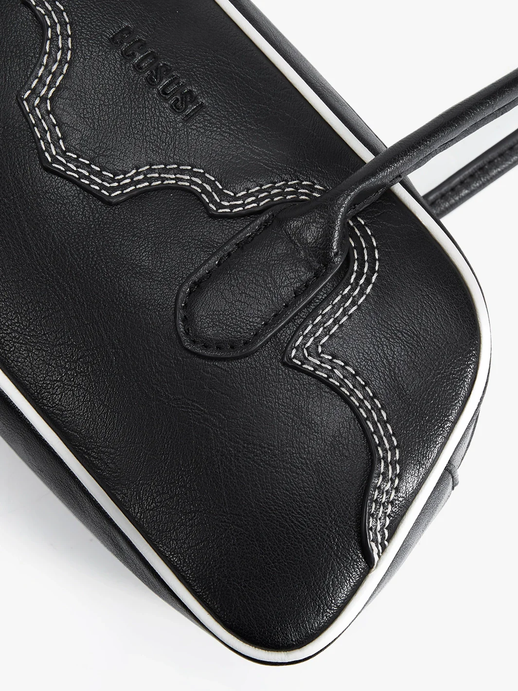 Evelyn Vegan Leather Baguette Bag - Image 7