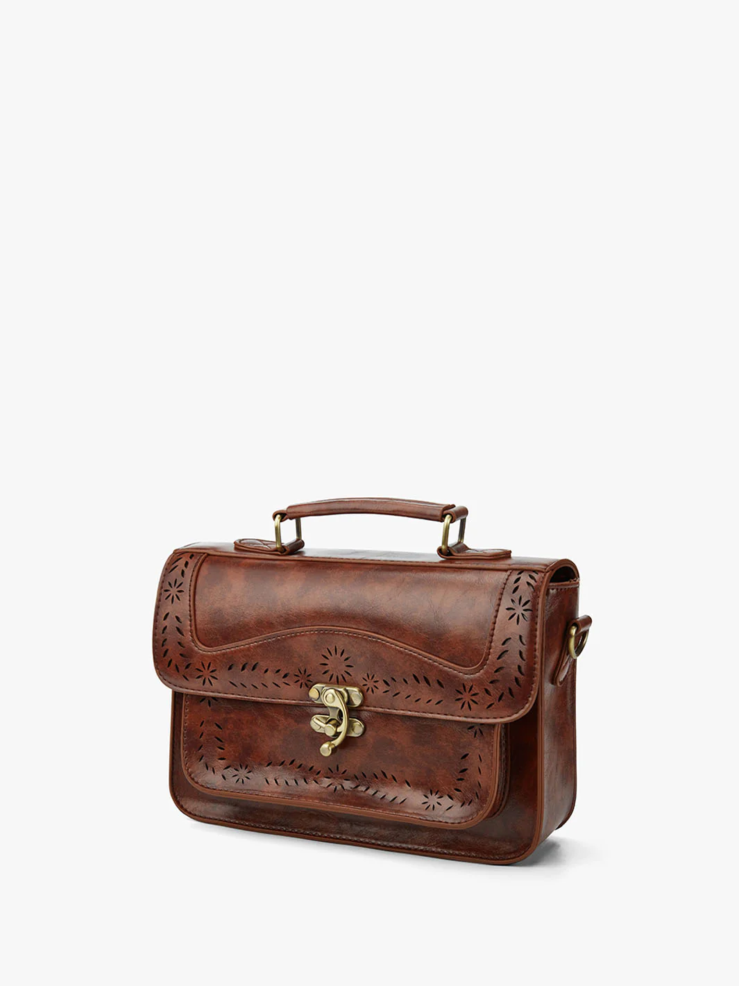 Women's Perforated Messenger Bag - Image 10