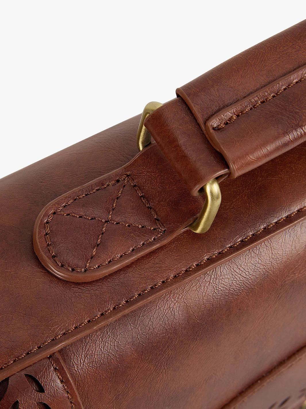 Women's Perforated Messenger Bag - Image 14