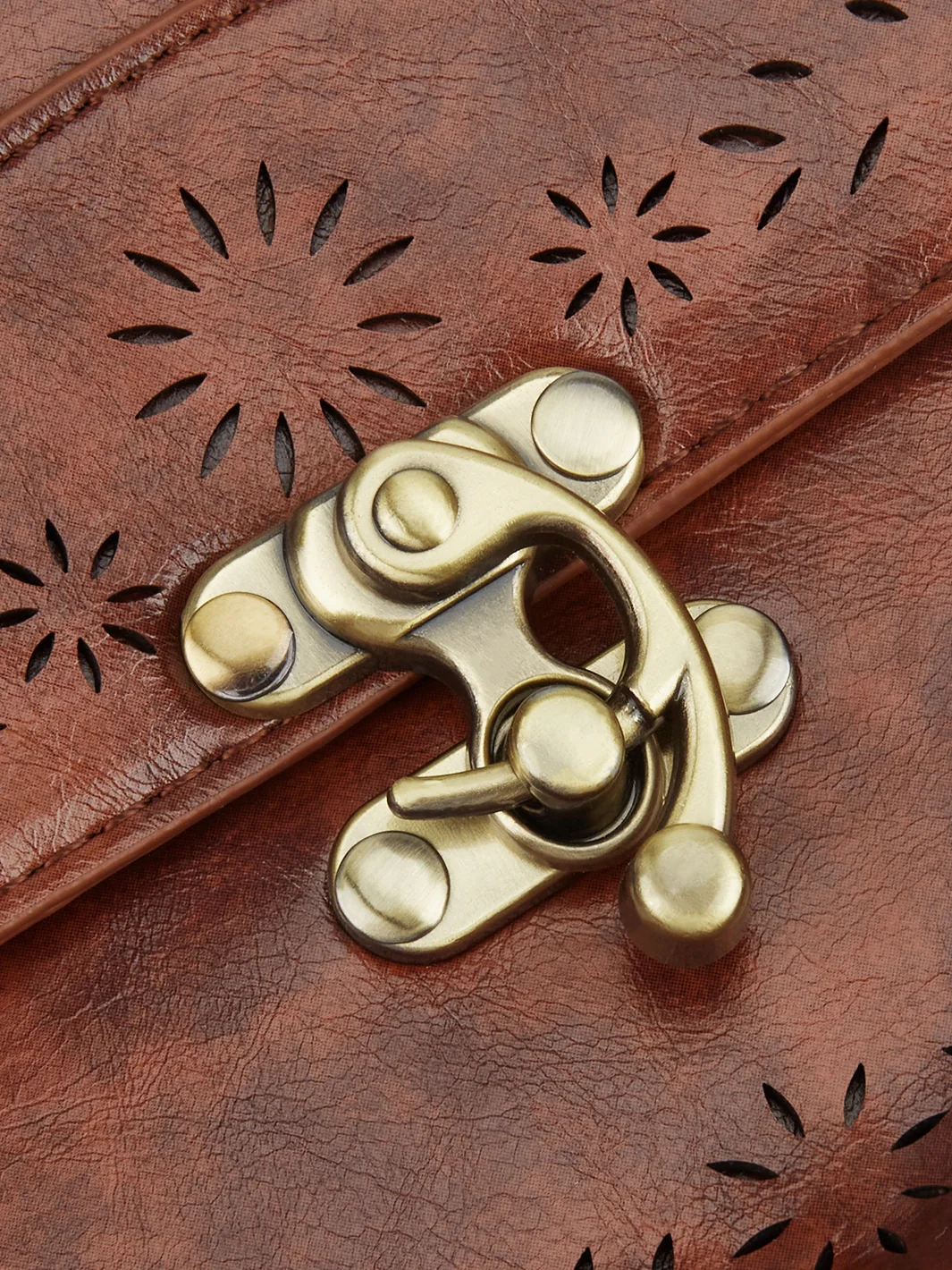 Women's Perforated Messenger Bag - Image 15