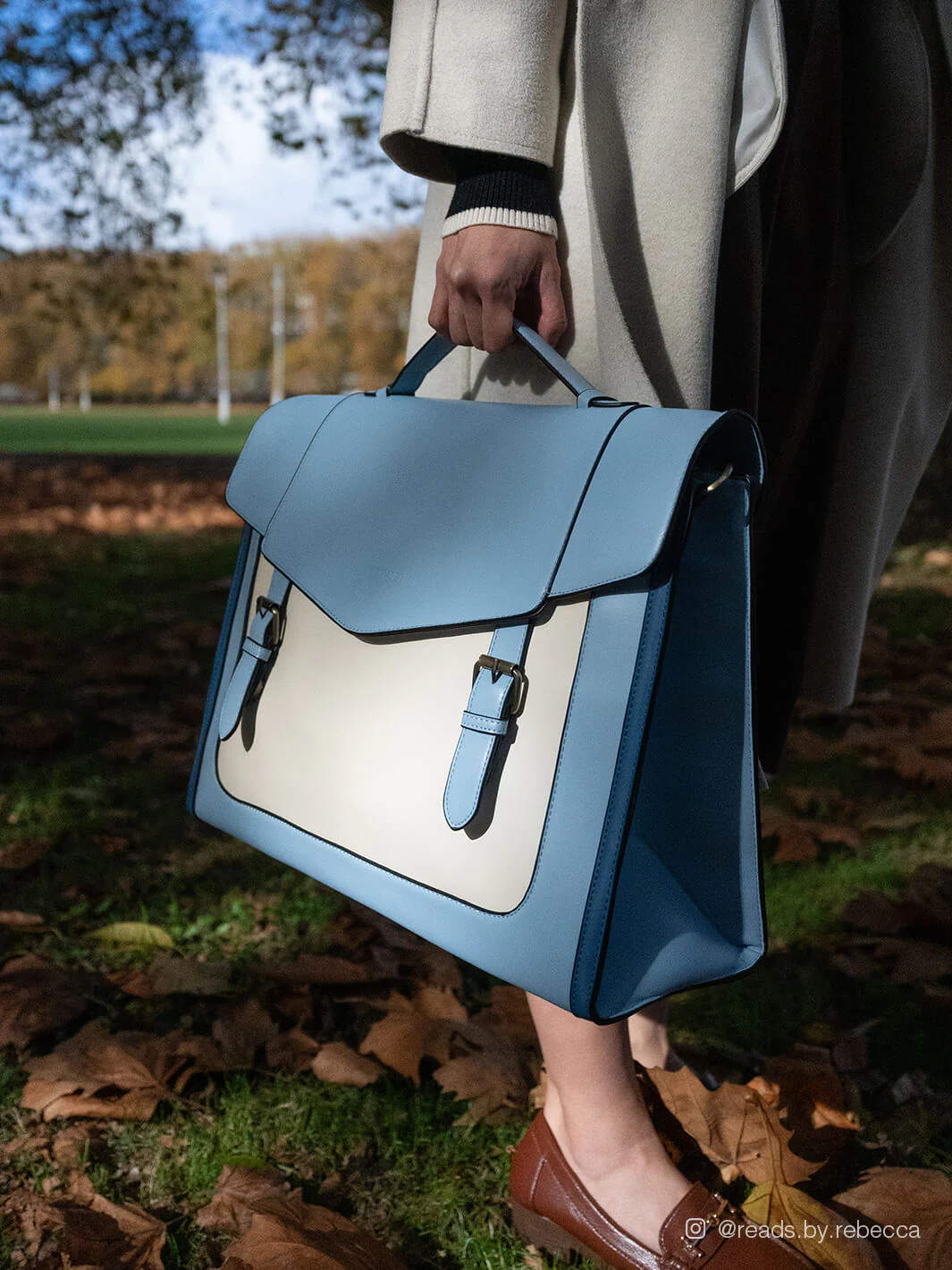 Julie Vintage Vegan Briefcase - Image 12