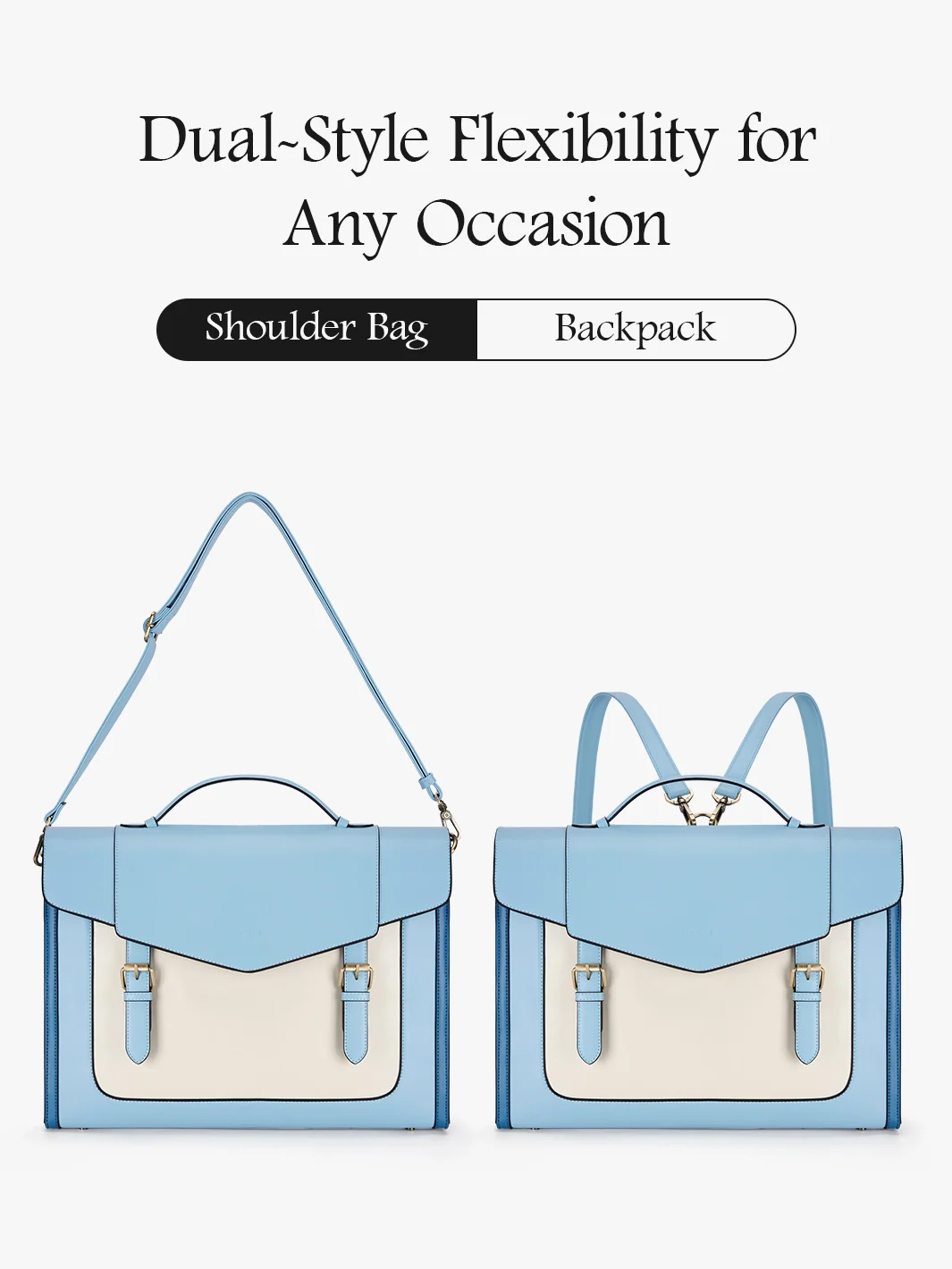 Julie Vintage Vegan Briefcase - Image 14