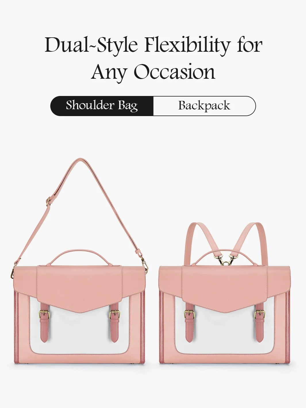 Julie Vintage Vegan Briefcase - Image 30