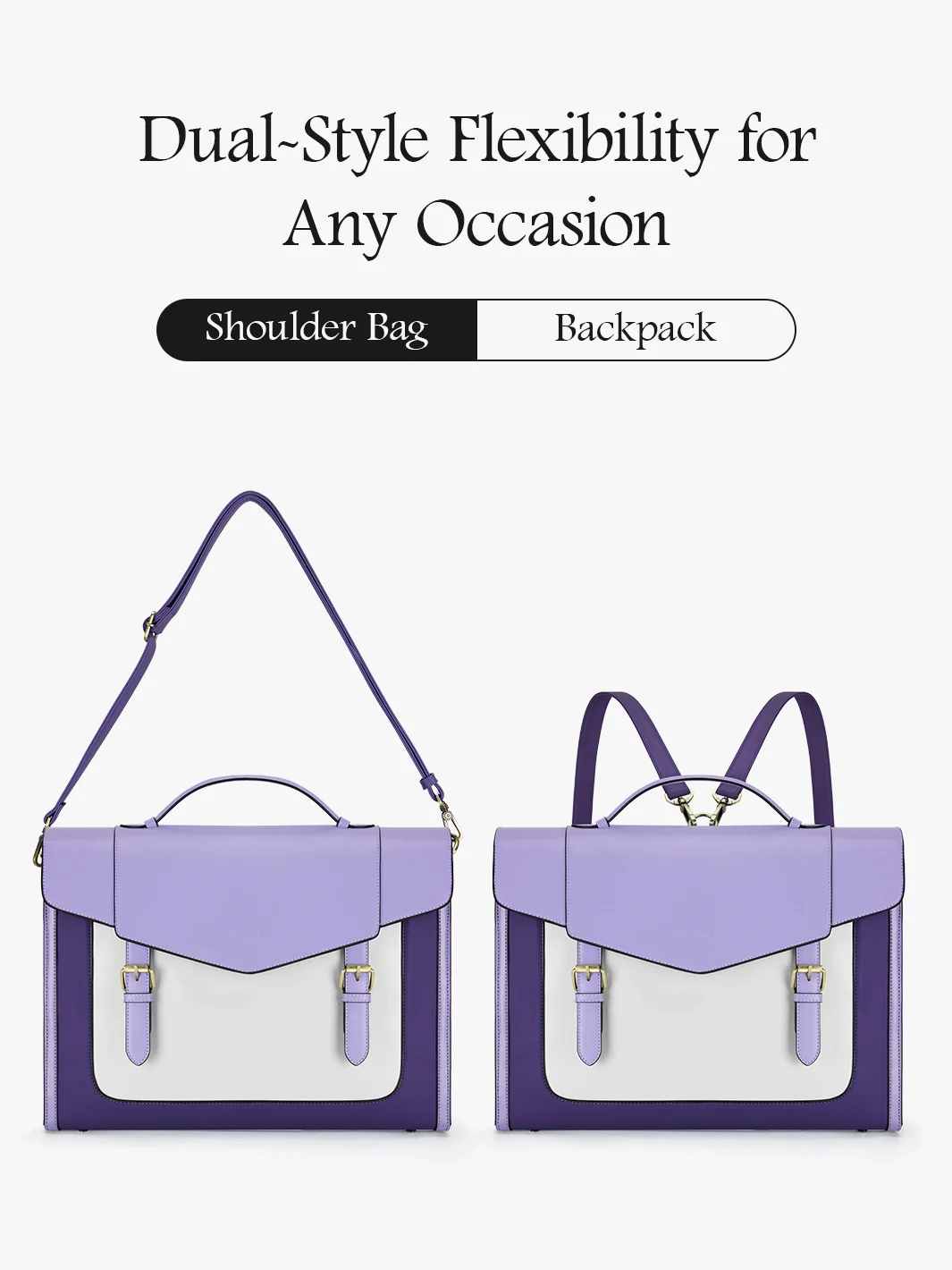 Julie Vintage Vegan Briefcase - Image 45