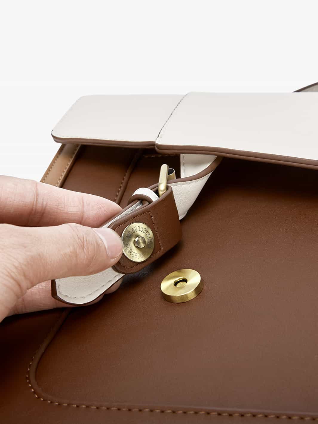 Julie Vintage Vegan Briefcase - Image 5