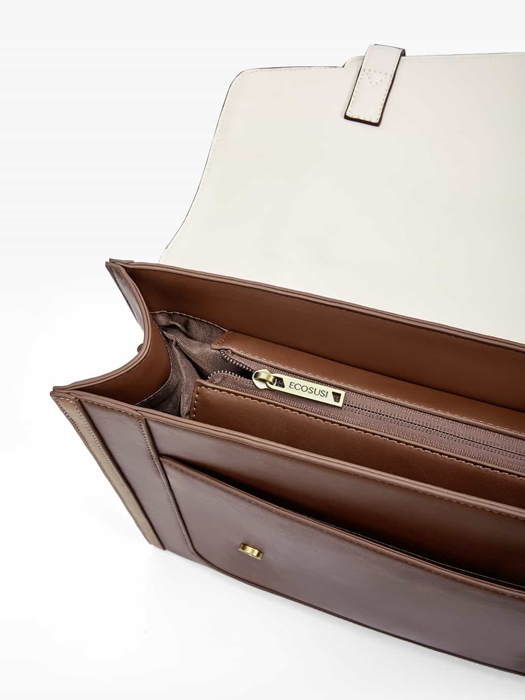 Julie Vintage Vegan Briefcase - Image 7
