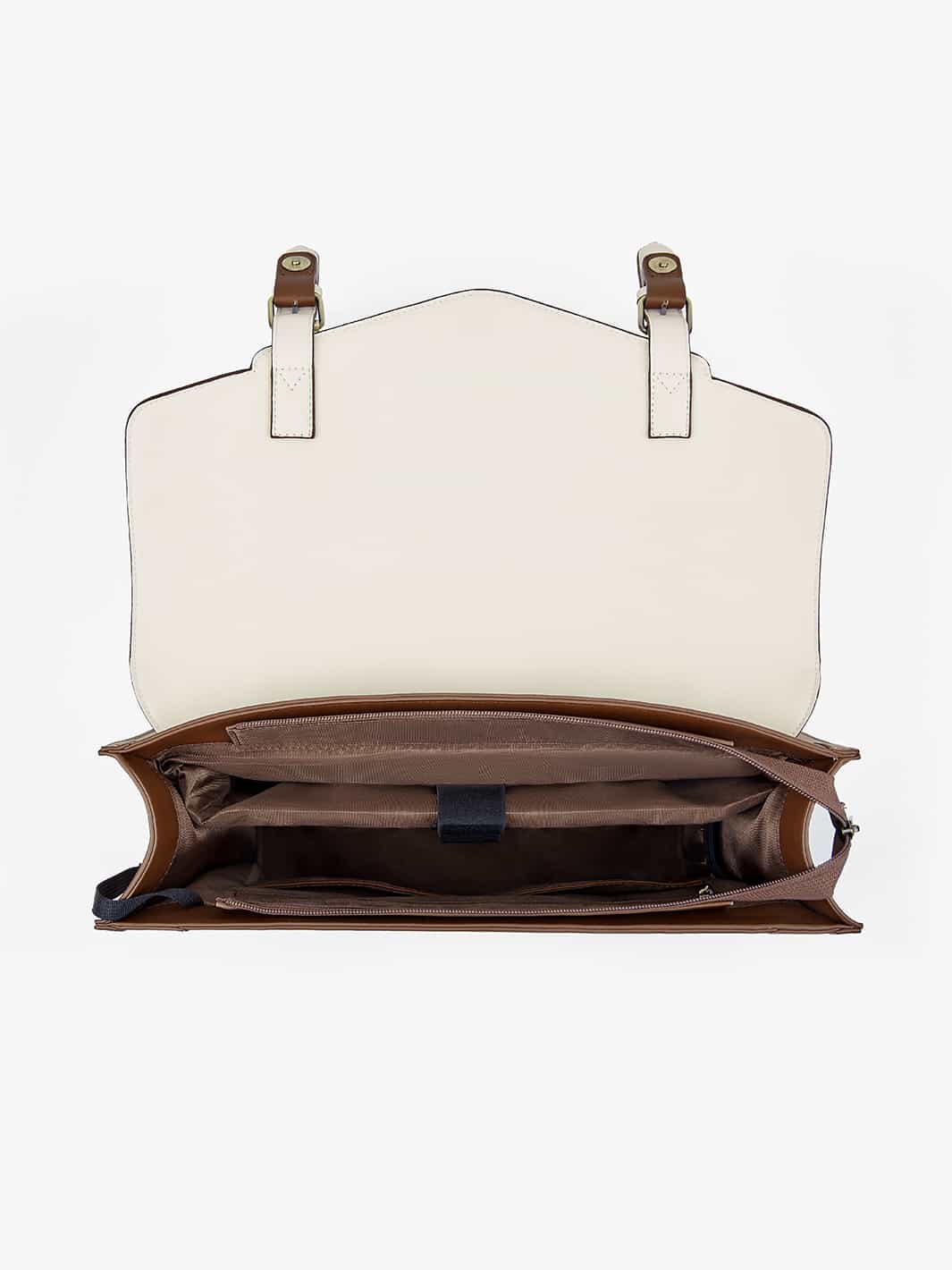 Julie Vintage Vegan Briefcase - Image 8