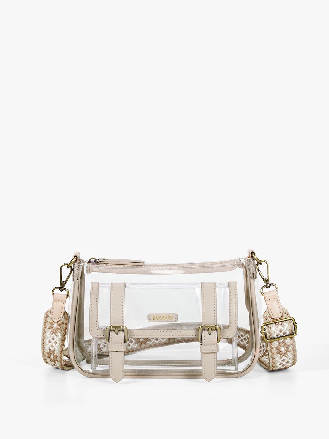 Lila's Clear Wide Strap Crossbody Bag - Image 10