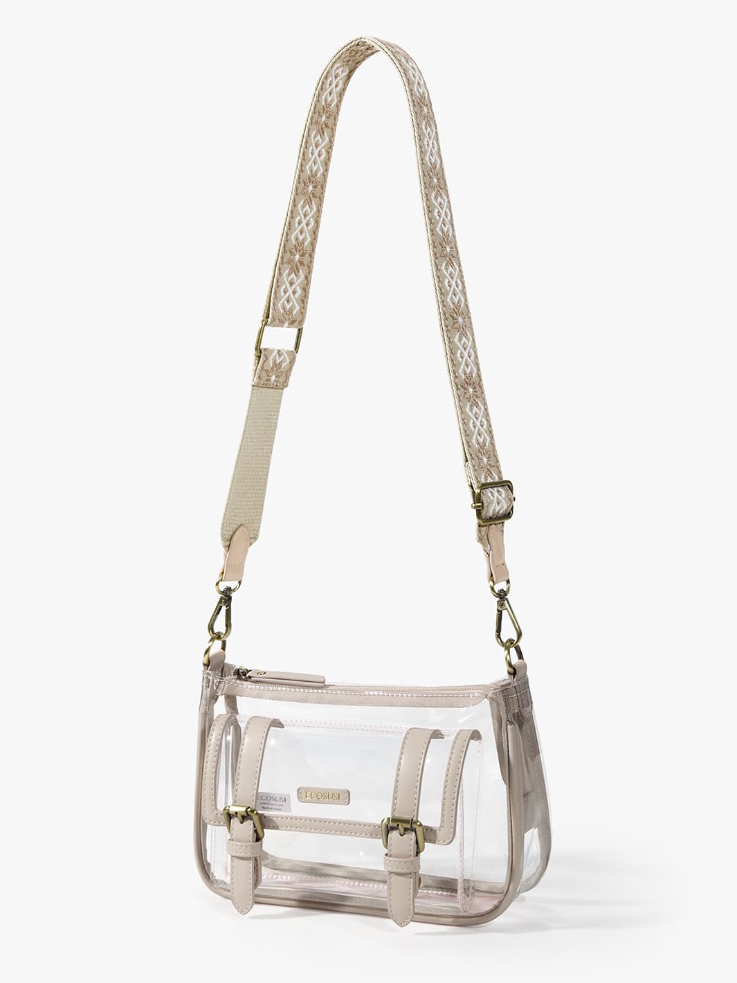Lila's Clear Wide Strap Crossbody Bag - Image 12