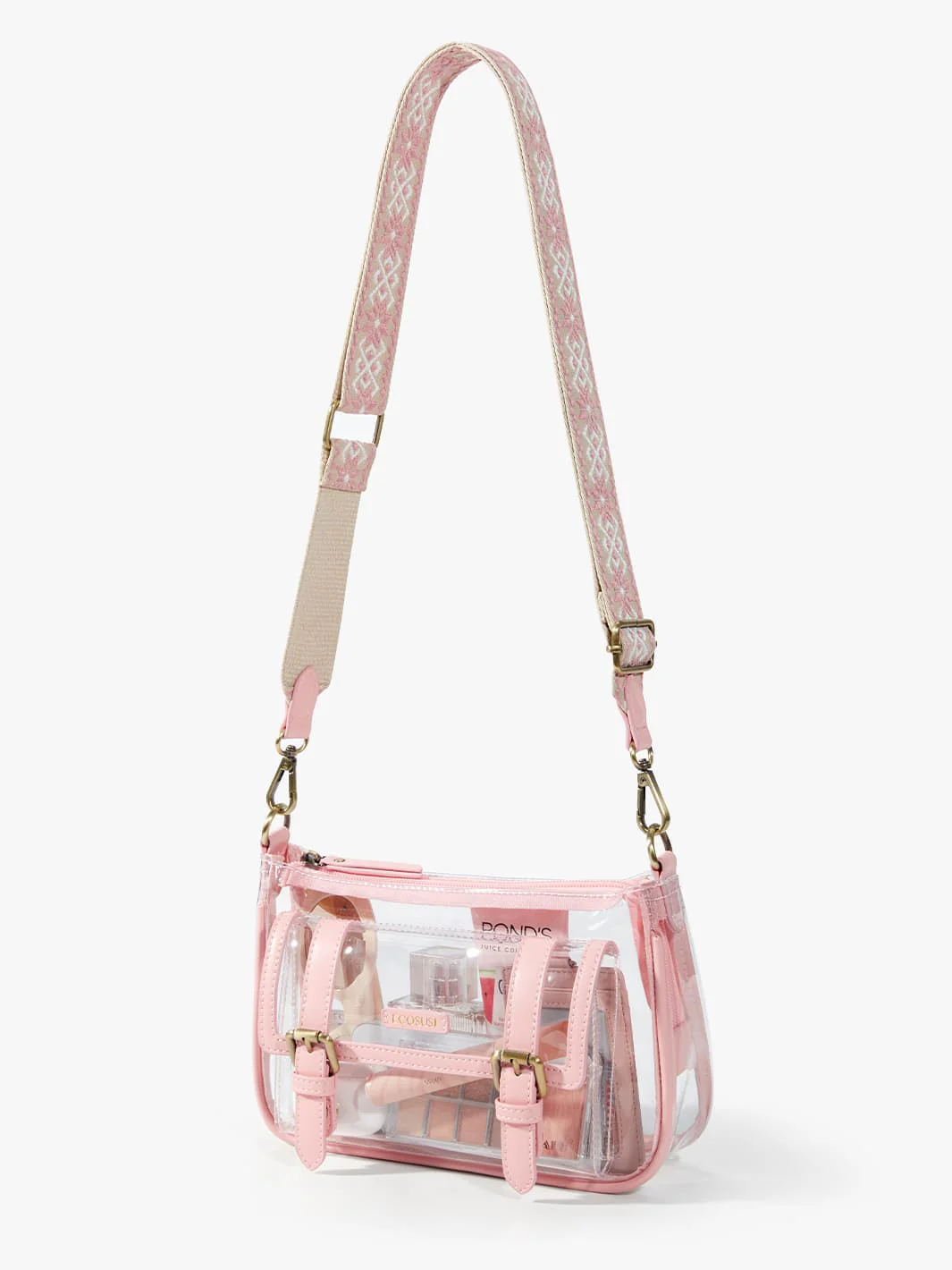 Lila's Clear Wide Strap Crossbody Bag - Image 3