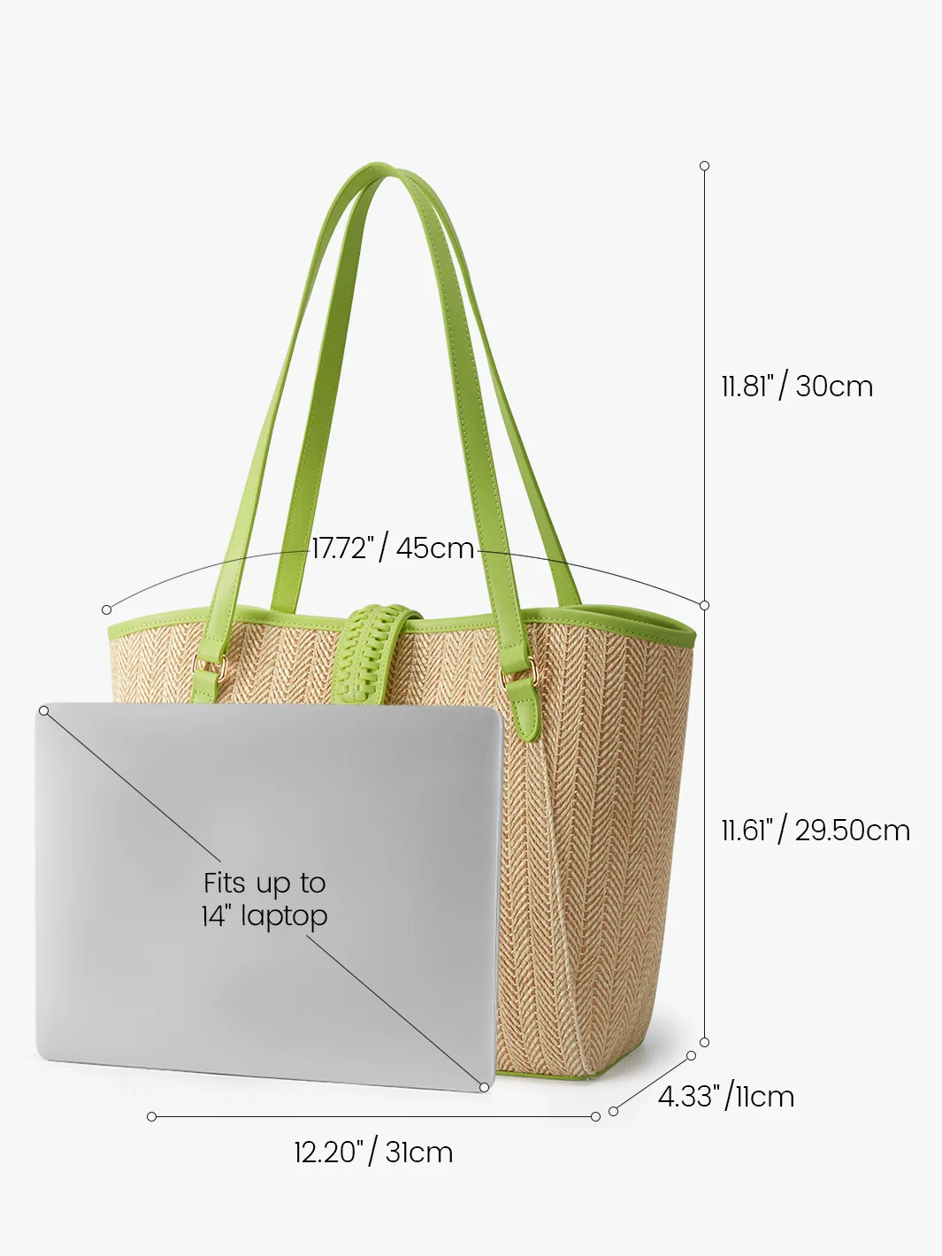 Marina Raffia Straw Tote Bag - Image 23