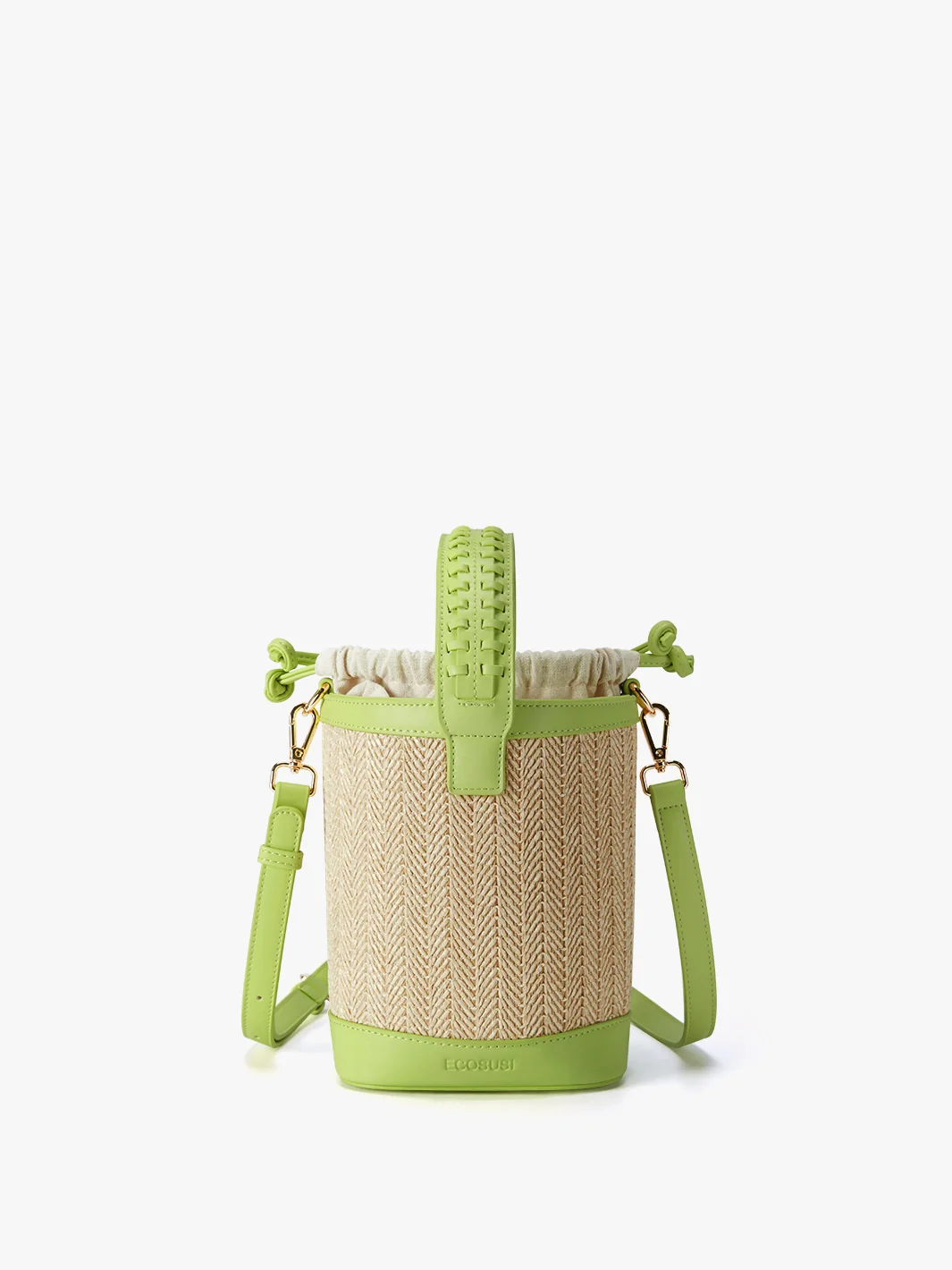 Marina Raffia Straw Bucket Bag - Image 19