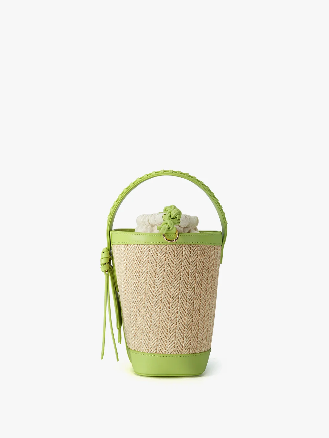 Marina Raffia Straw Bucket Bag - Image 22