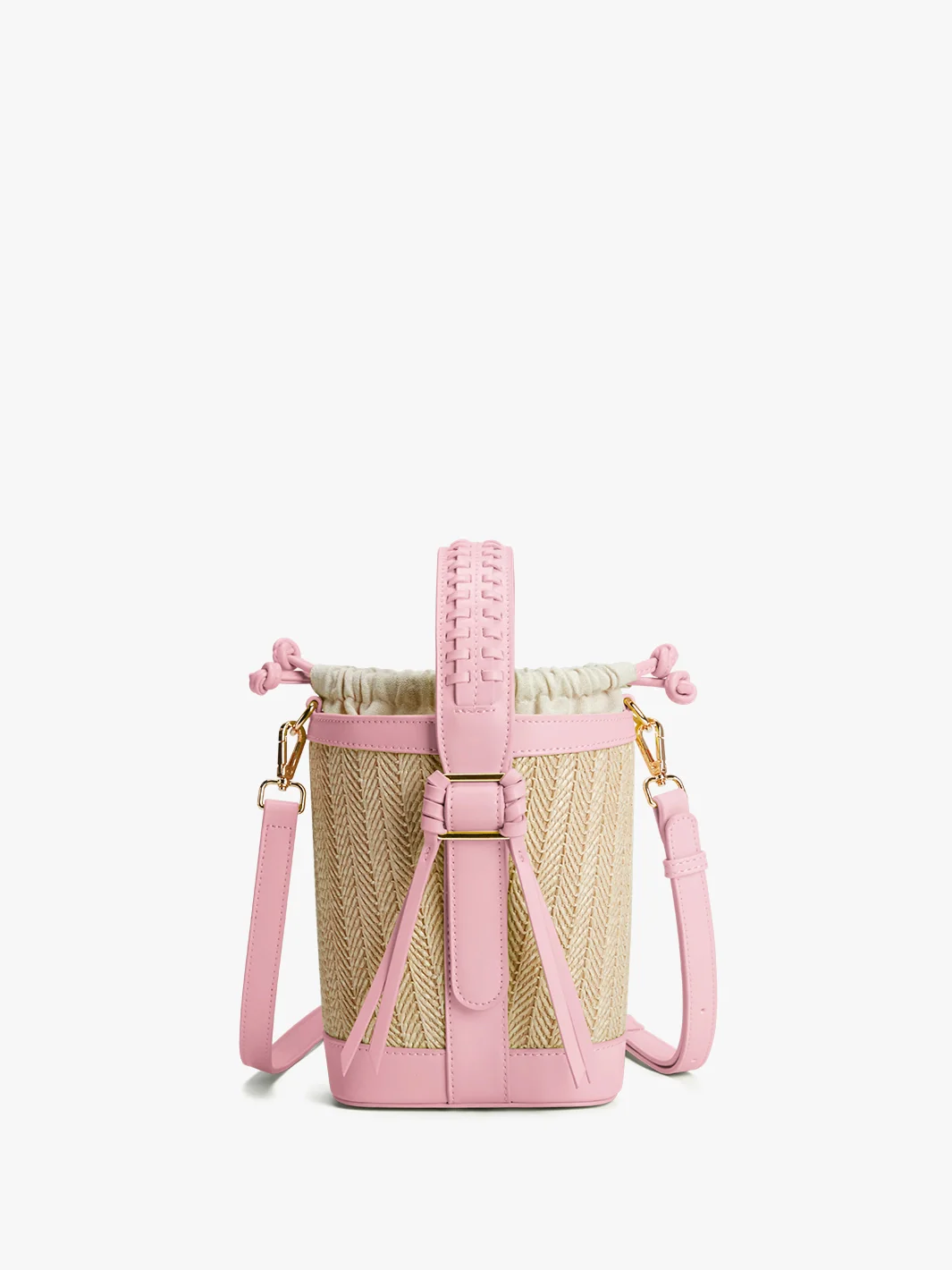 Marina Raffia Straw Bucket Bag - Image 23