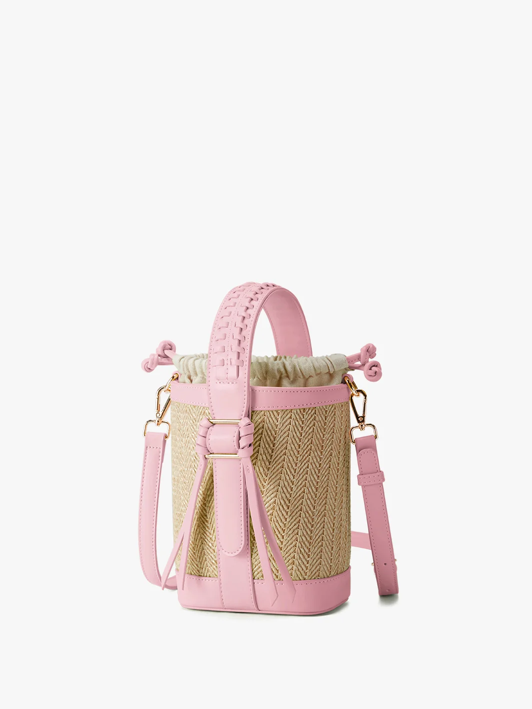 Marina Raffia Straw Bucket Bag - Image 29