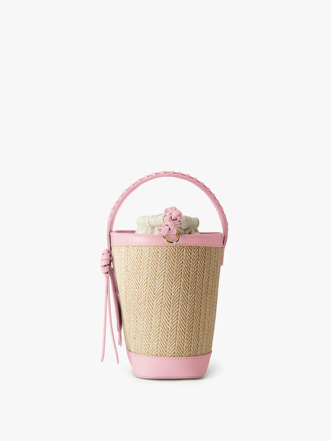 Marina Raffia Straw Bucket Bag - Image 30