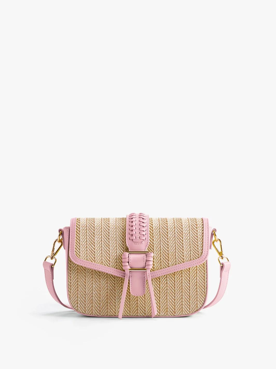 Marina Raffia Straw Crossbody Bag - Image 13