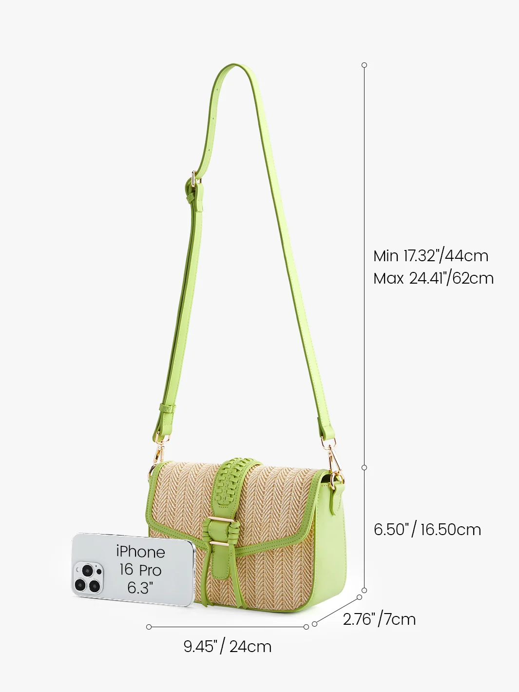 Marina Raffia Straw Crossbody Bag - Image 27