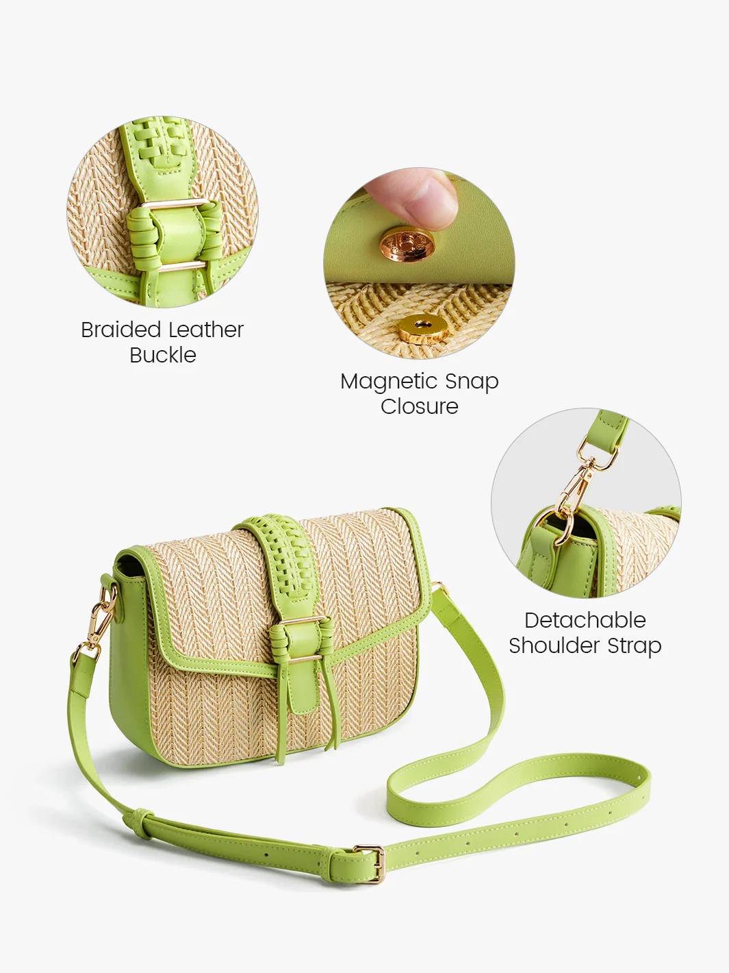 Marina Raffia Straw Crossbody Bag - Image 29
