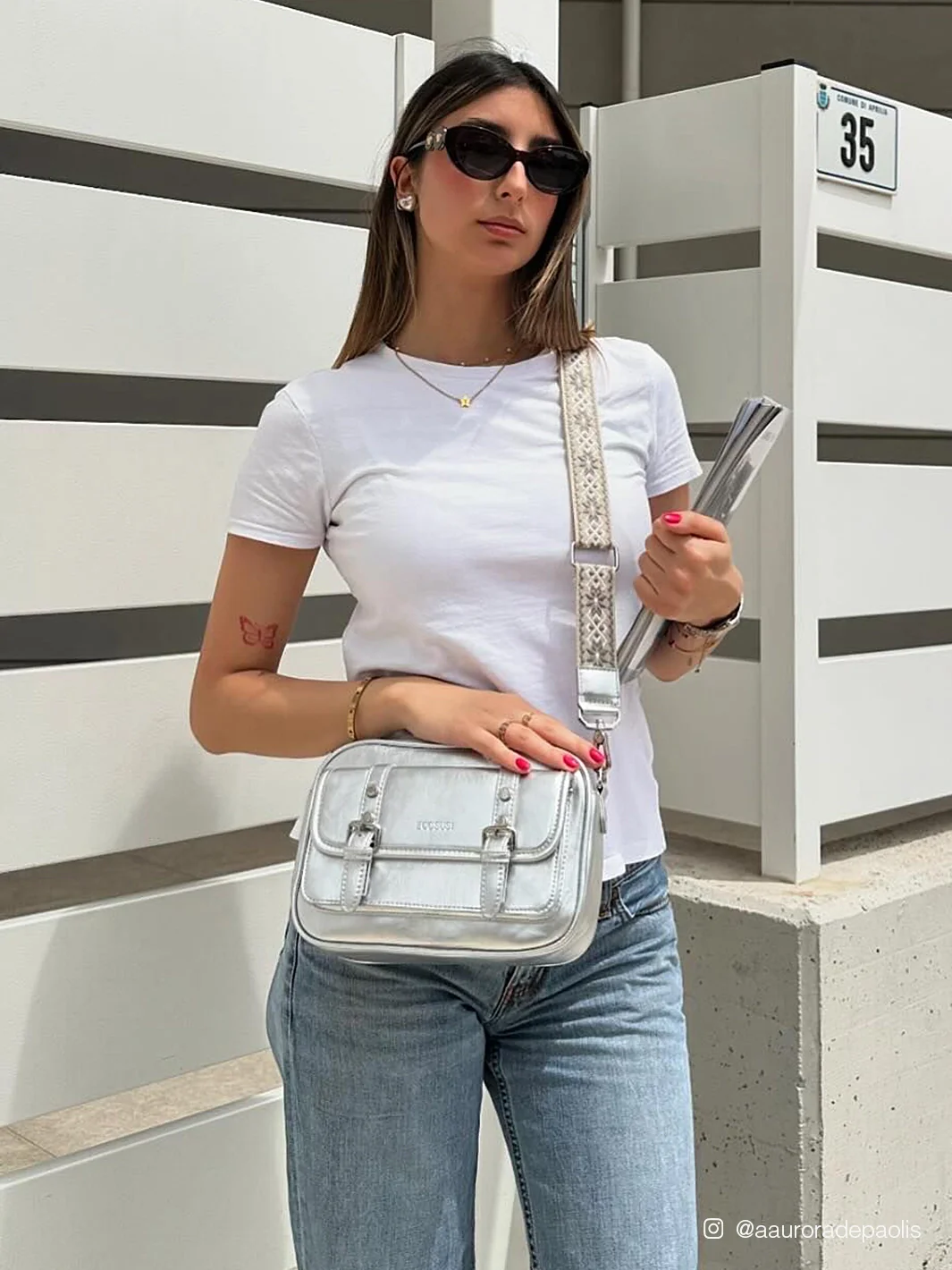 Mia Wide Strap Vegan Leather Crossbody Bag - Image 16