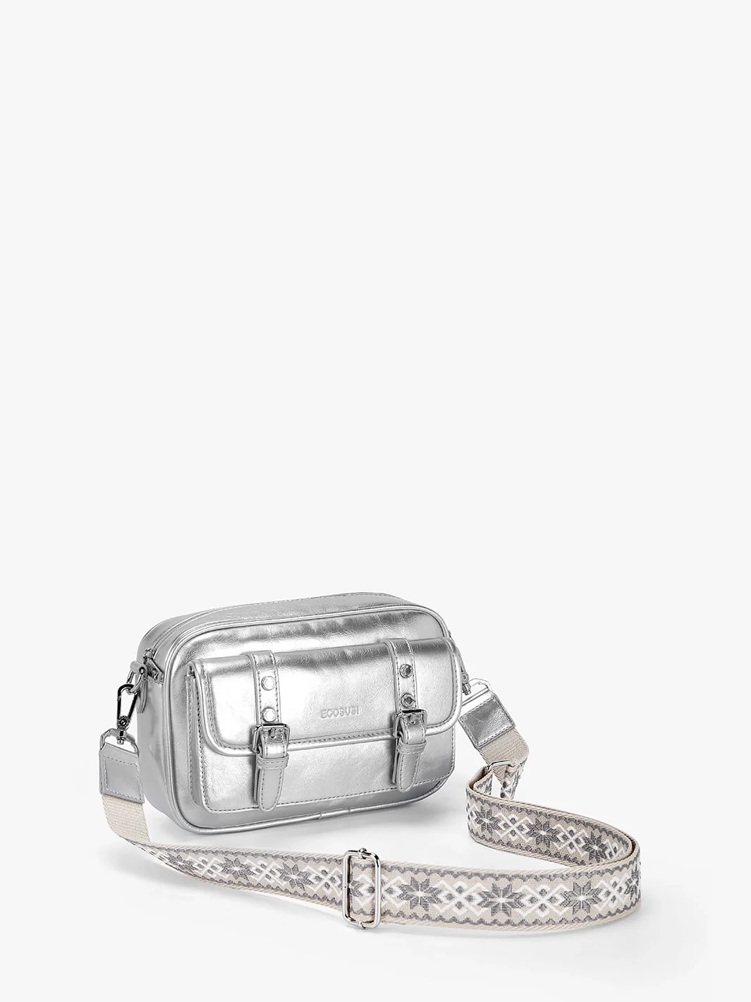 Mia Wide Strap Vegan Leather Crossbody Bag - Image 21