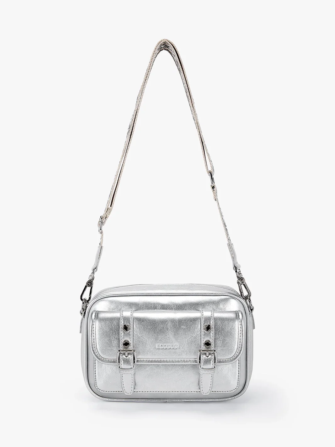 Mia Wide Strap Vegan Leather Crossbody Bag - Image 23
