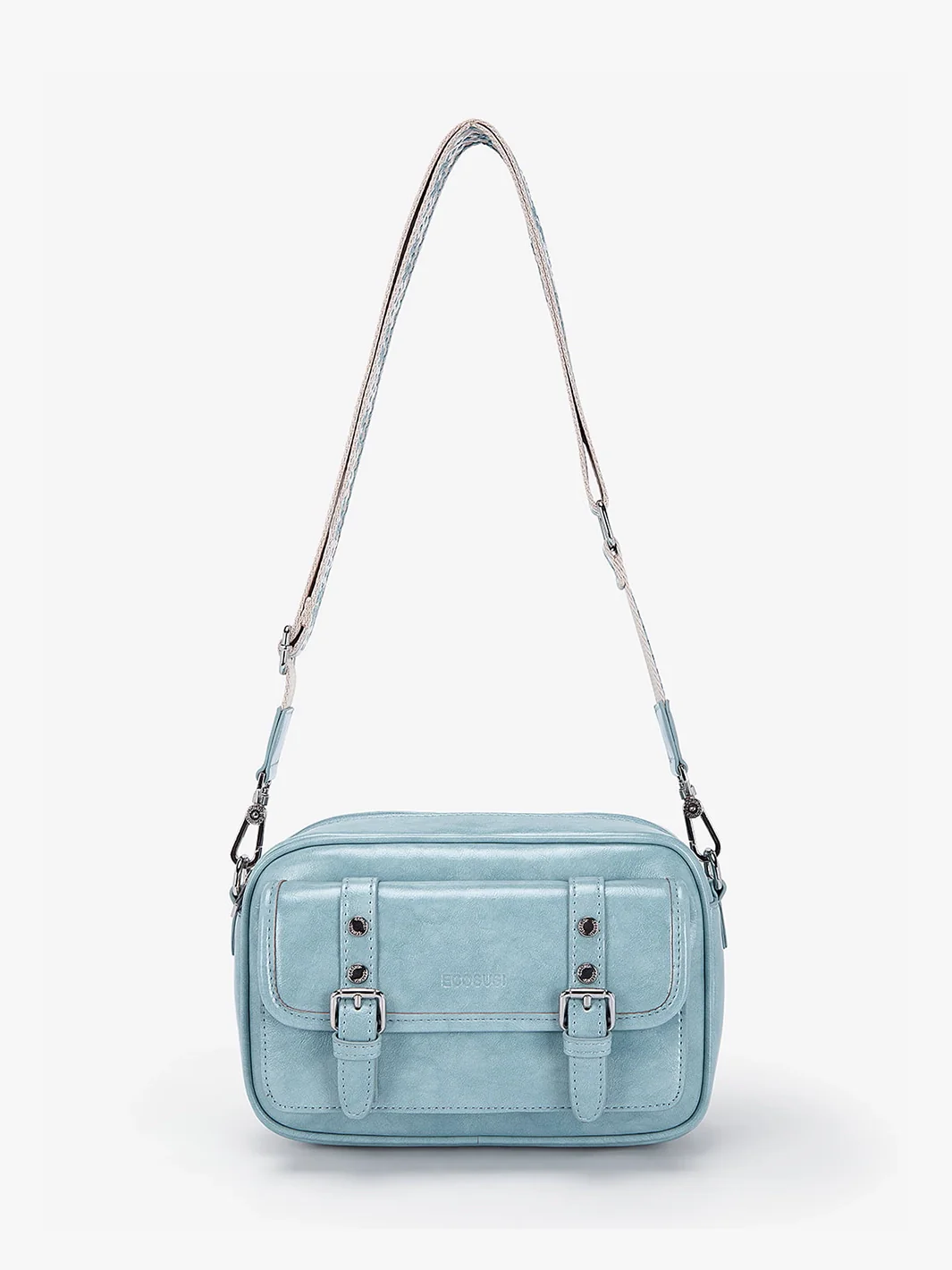Mia Wide Strap Vegan Leather Crossbody Bag - Image 51