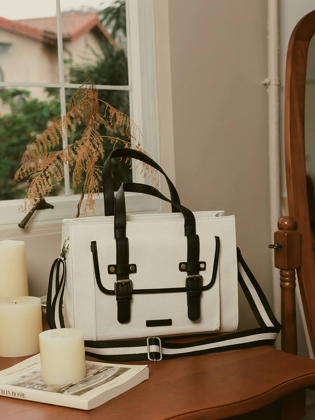 Olivia's Canvas 13" Vegan Leather Tote - Image 17