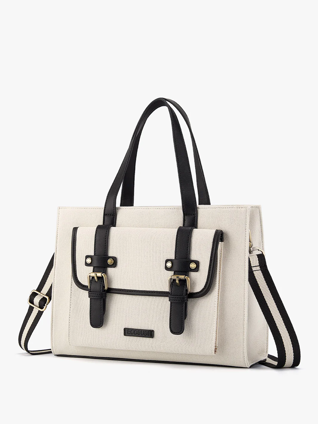Olivia's Canvas 13" Vegan Leather Tote - Image 18