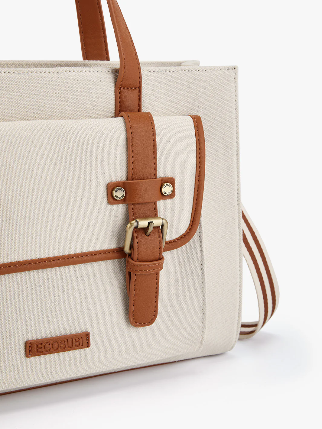 Olivia's Canvas 13" Vegan Leather Tote - Image 6