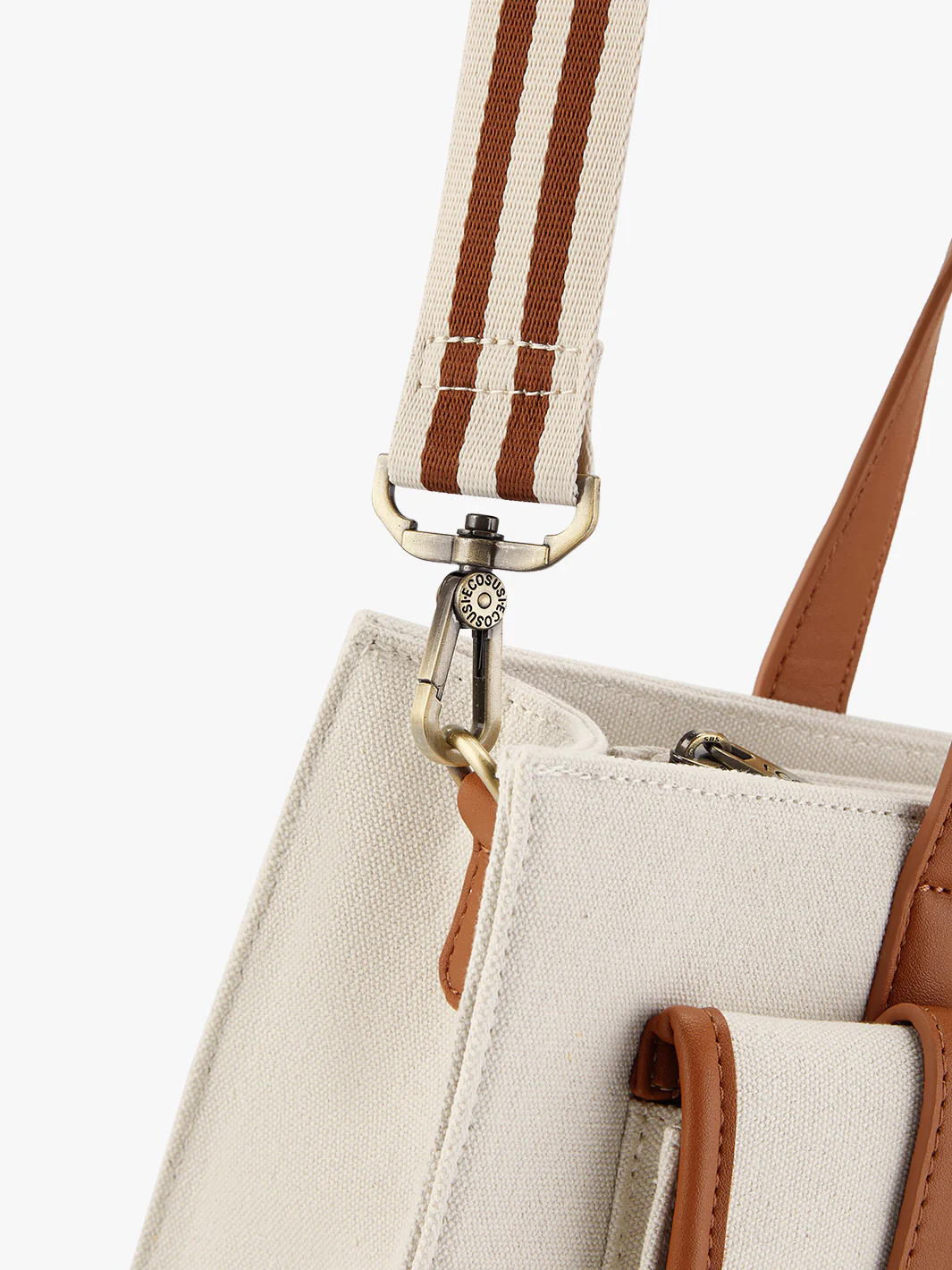 Olivia's Canvas 13" Vegan Leather Tote - Image 9