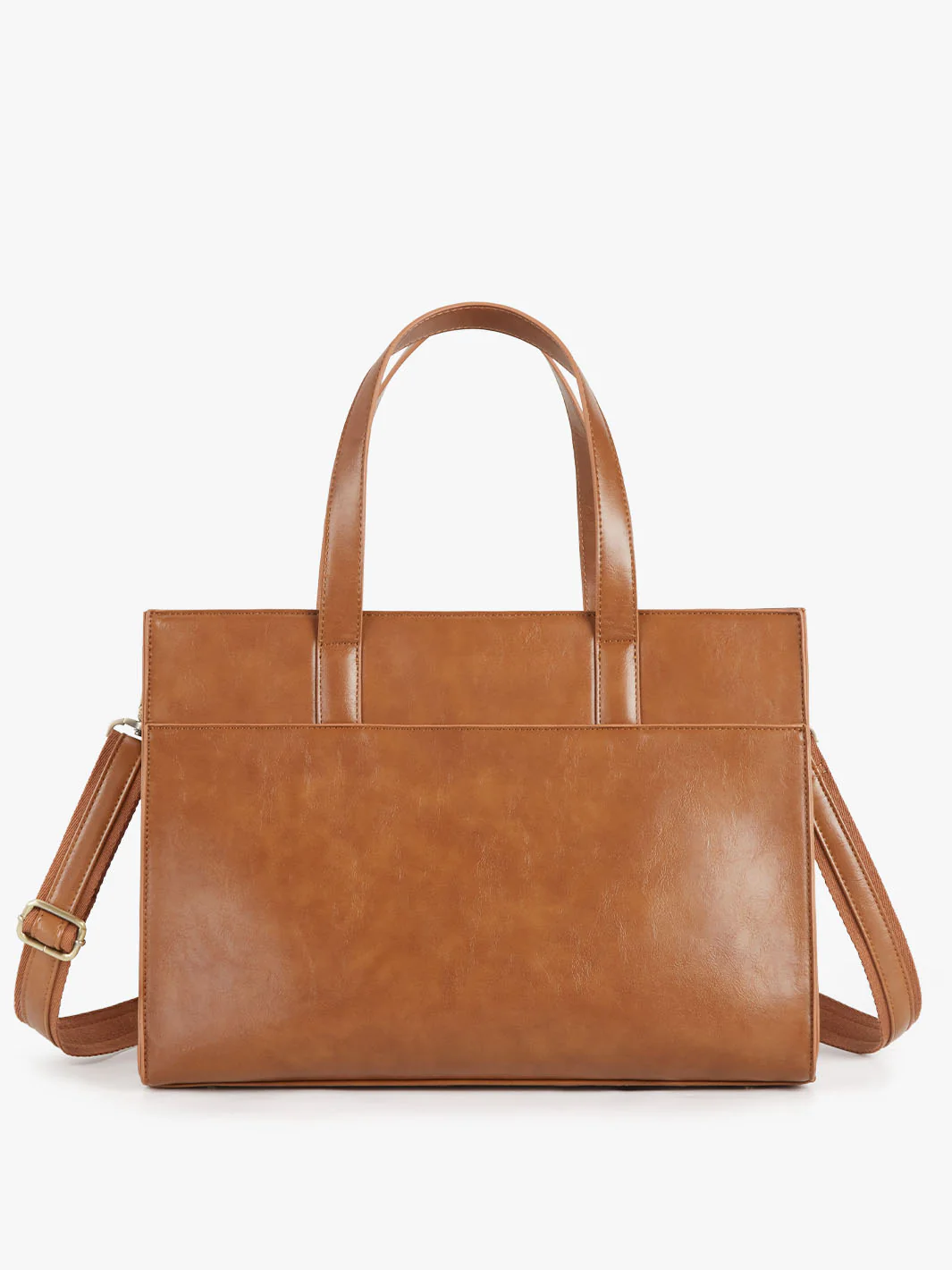 Olivia's Classic PU Leather Handbag for 13-15.6 Inch Laptop Tote - Image 20