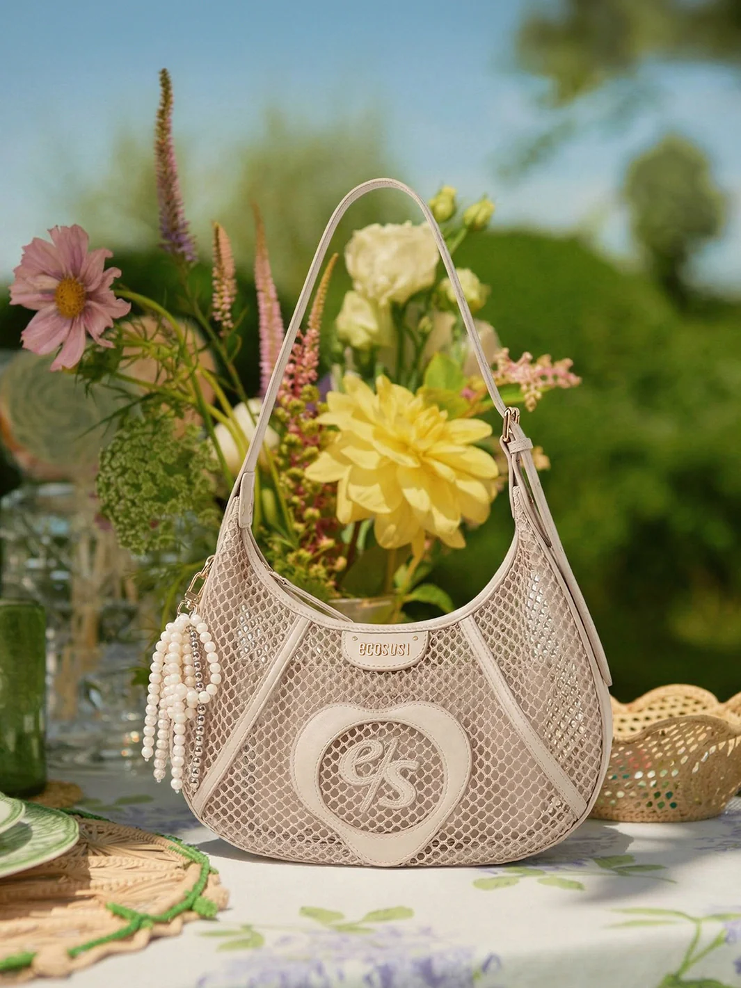 Siri Mesh Hobo Bag - Image 23