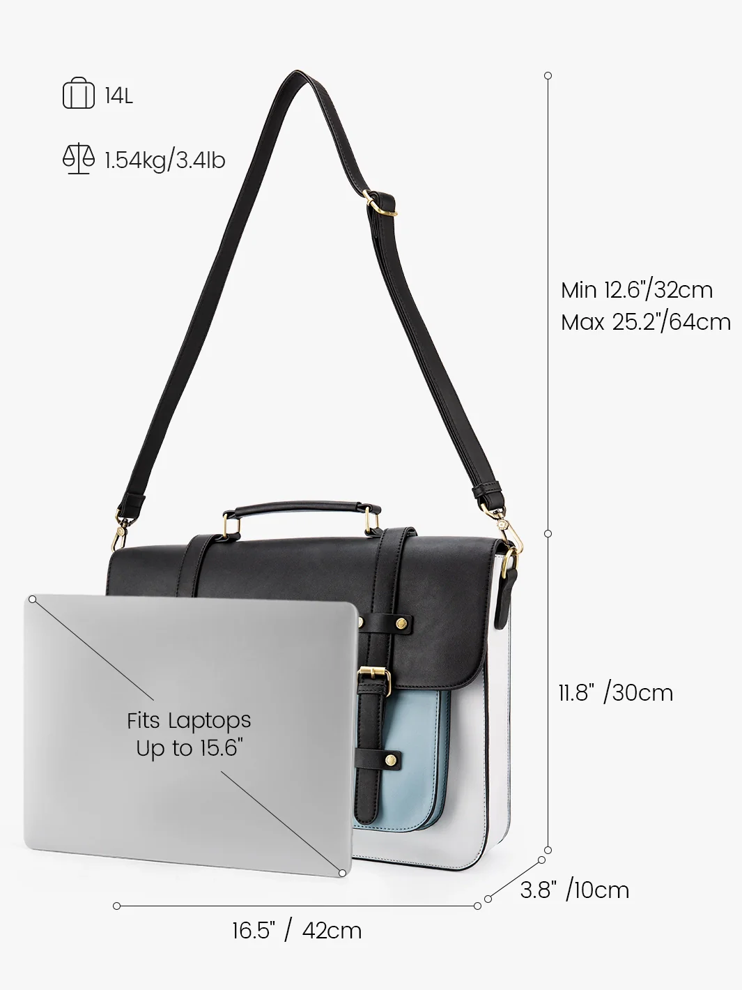 Sombre Vintage Briefcase - Image 36