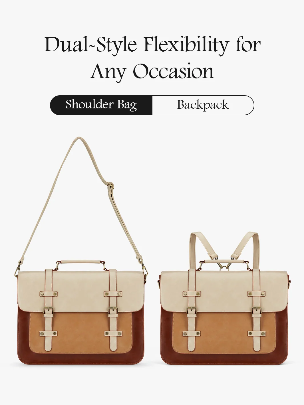 Sombre Vintage Briefcase - Image 4