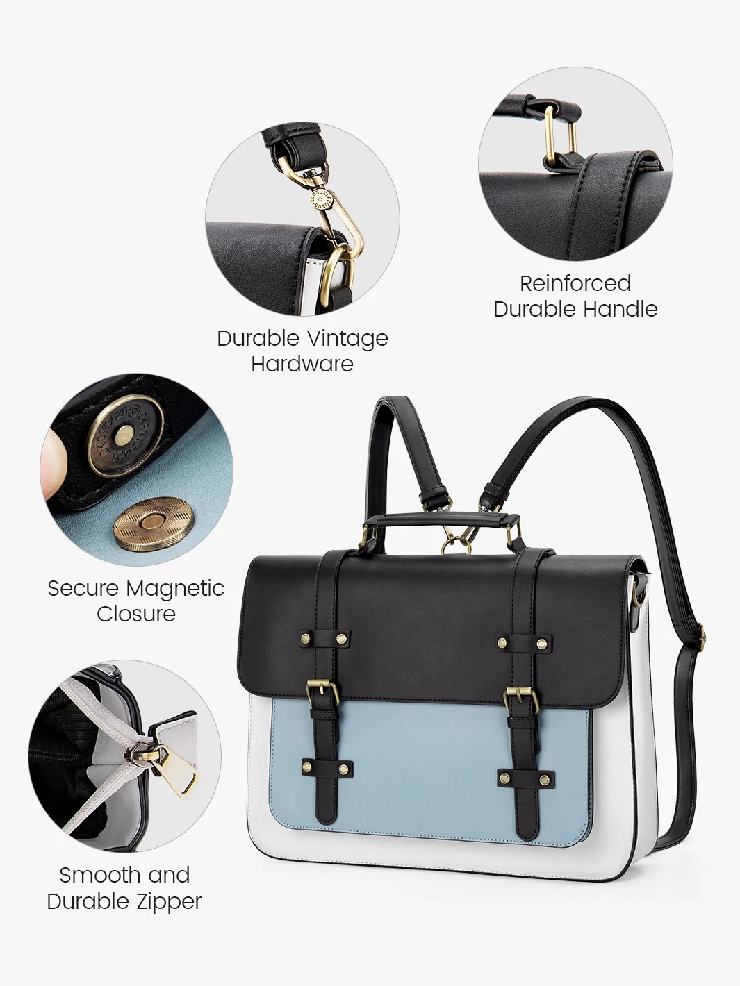 Sombre Vintage Briefcase - Image 40