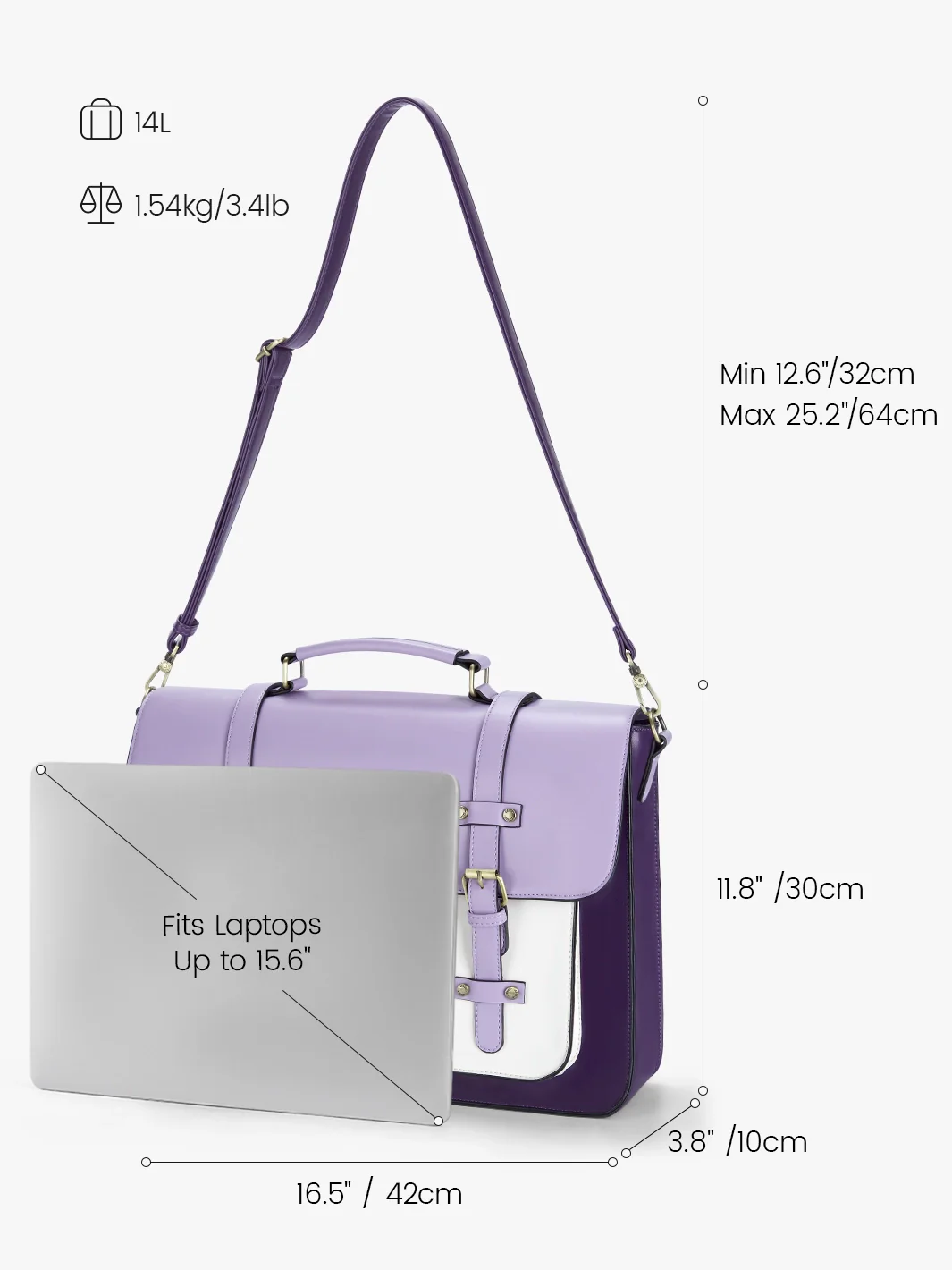 Sombre Vintage Briefcase - Image 47
