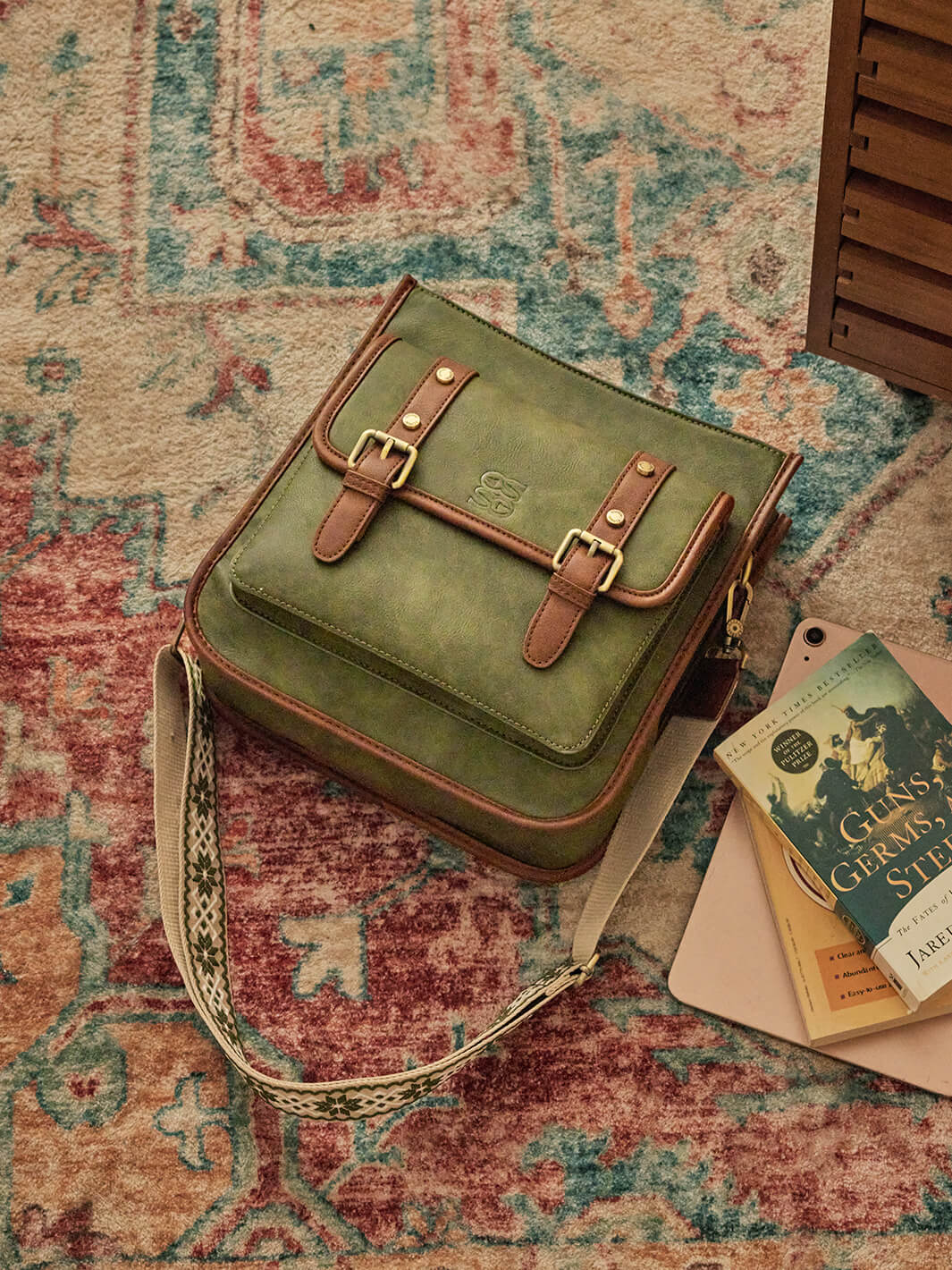 Sophie Vegan Leather Everyday Crossbody Bag - Image 47