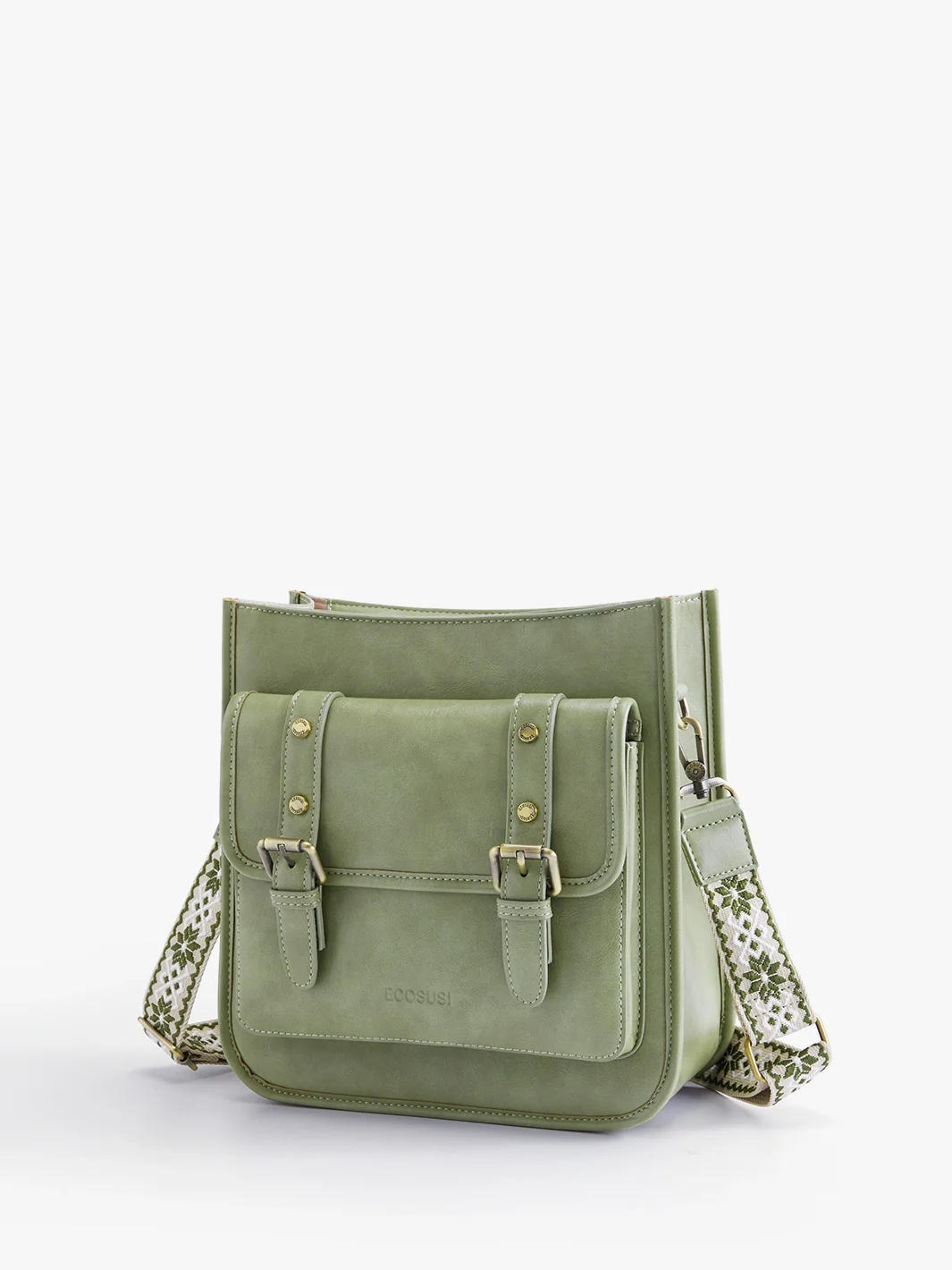 Sophie Vegan Leather Everyday Crossbody Bag - Image 7