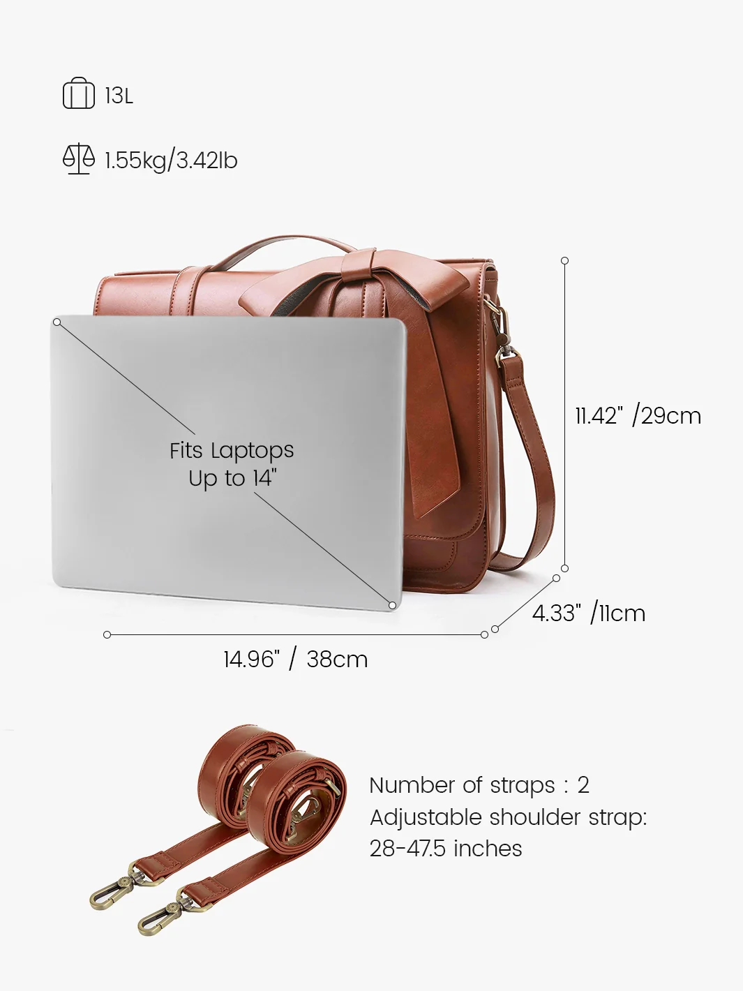 Summer Garden Romance Bow Briefcase - Image 43