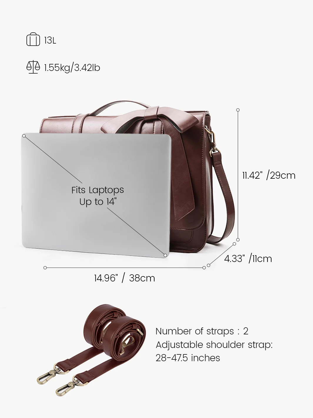 Summer Garden Romance Bow Briefcase - Image 55