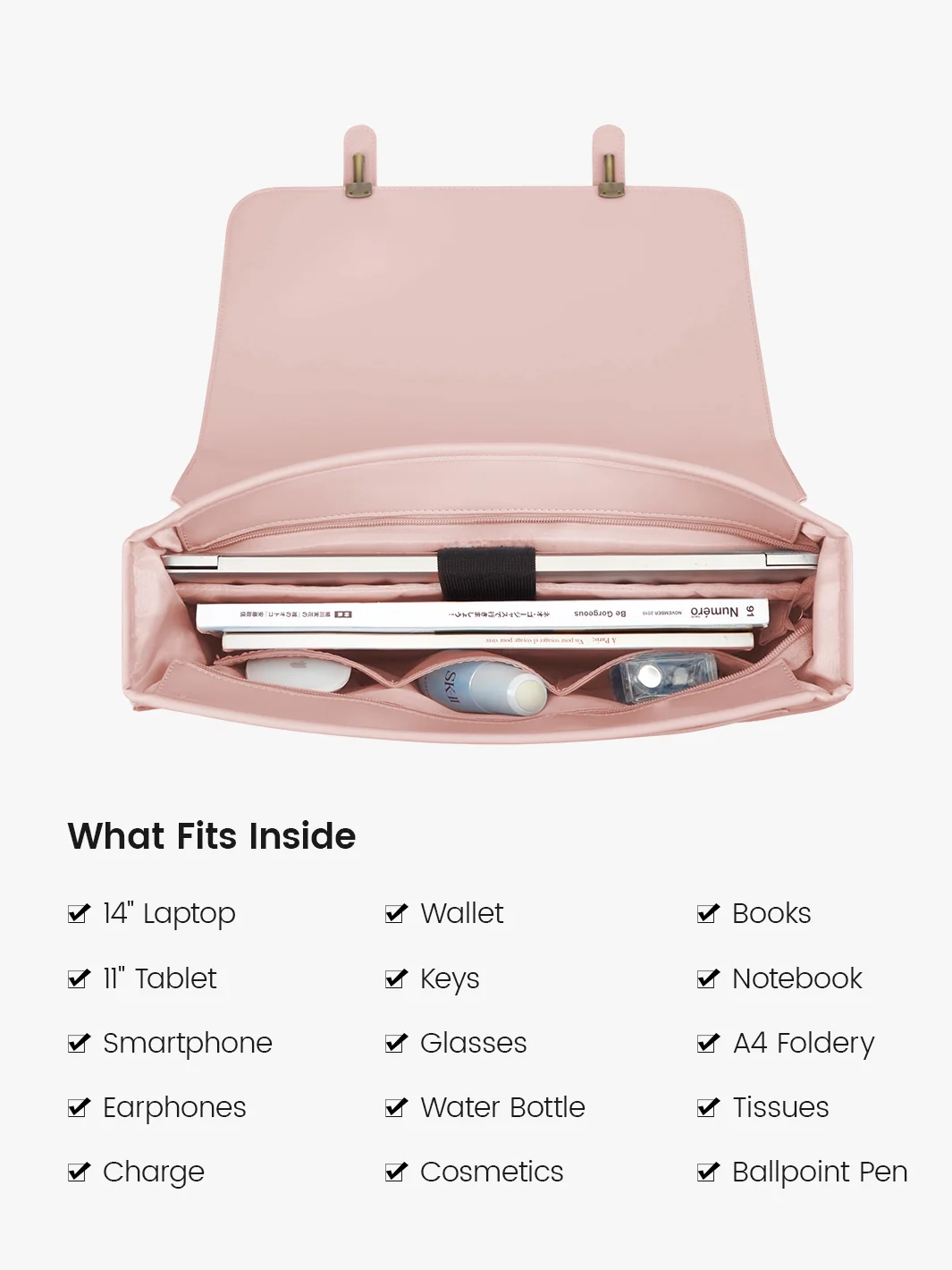Summer Garden Romance Bow Briefcase - Image 6