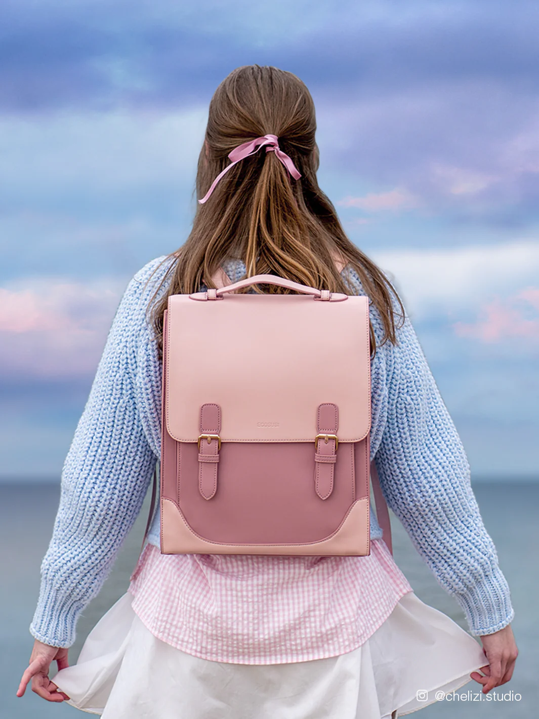 Verbena Vintage Laptop Backpack - Image 14