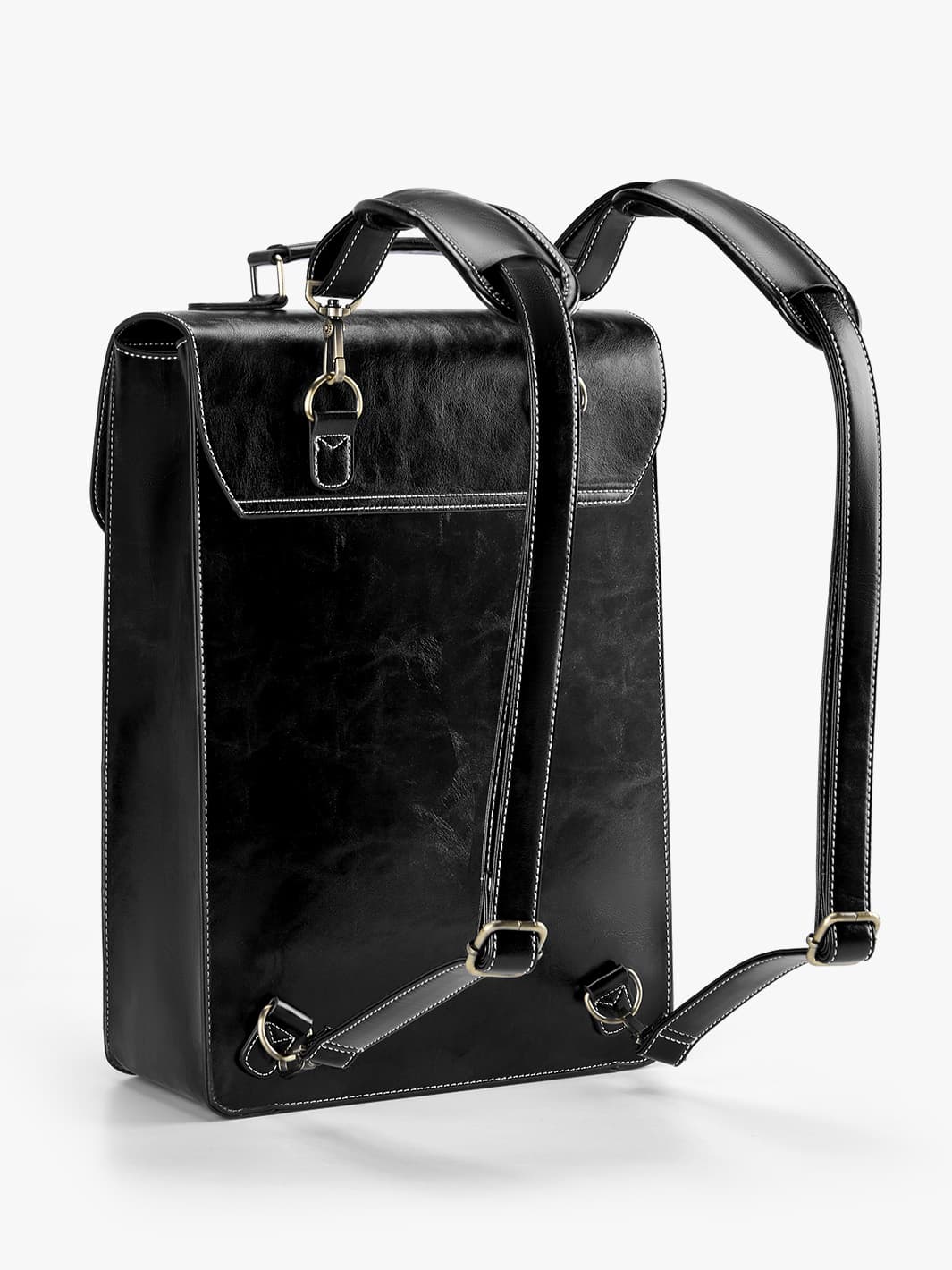 Wilder Vintage Leather 15.6-inch Laptop Backpack - Image 10