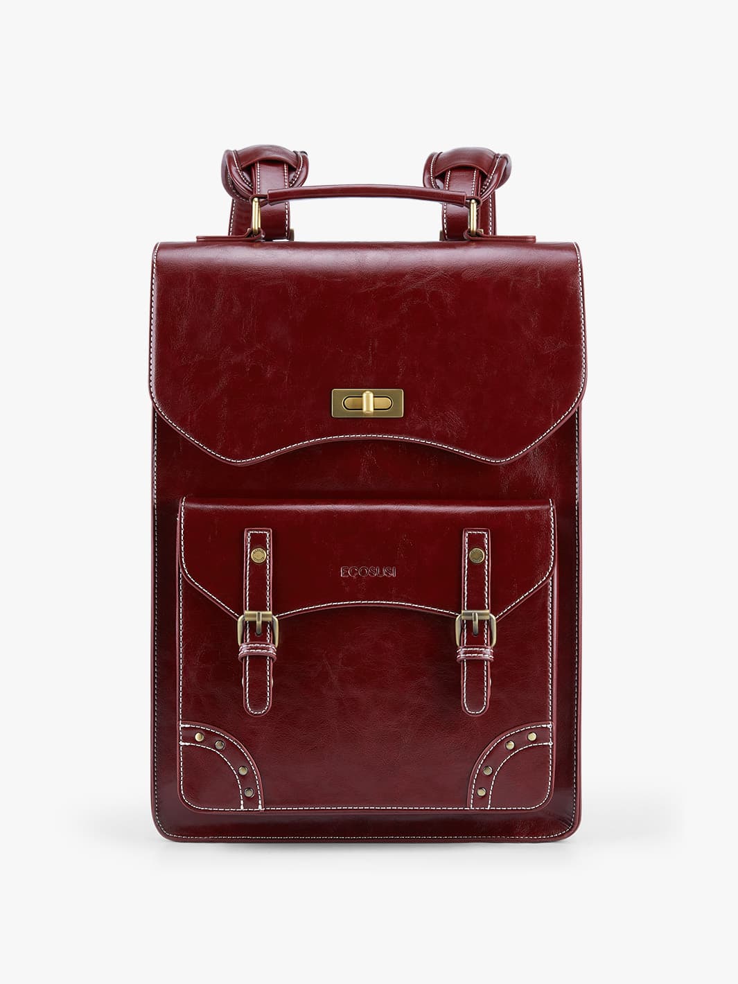 Wilder Vintage Leather 15.6-inch Laptop Backpack - Image 22
