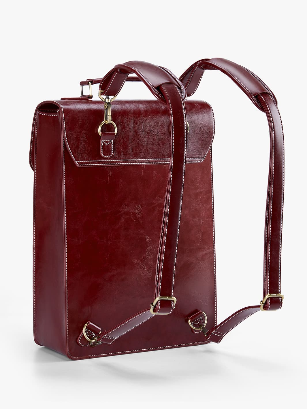 Wilder Vintage Leather 15.6-inch Laptop Backpack - Image 30