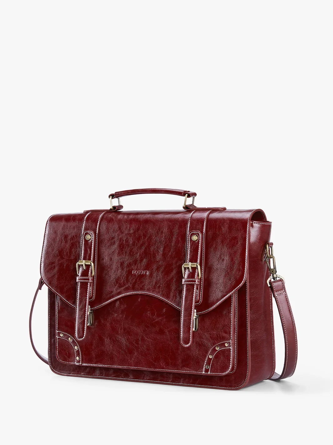 Wilder Vintage Rivet 15.6-Inch Briefcase - Image 10