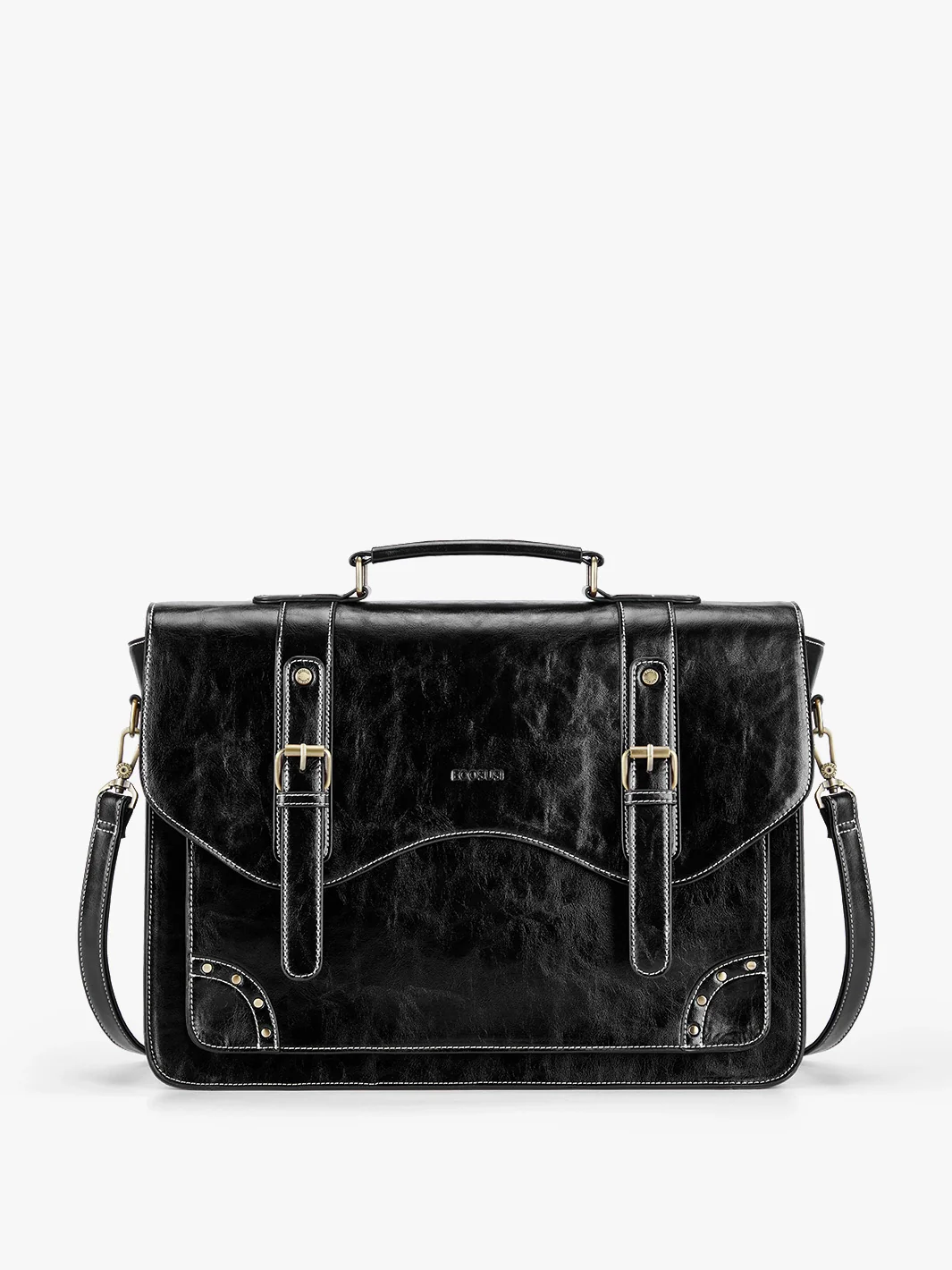 Wilder Vintage Rivet 15.6-Inch Briefcase - Image 14